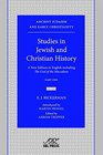 Studies in Jewish and Christian History A New Edition in English Including the God of the Maccabees