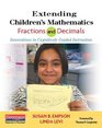 Extending Children's Mathematics Fractions  Decimals Innovations In Cognitively Guided Instruction