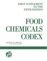 Food Chemicals Codex Supplement to the Fifth Edition