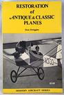 Restoration of antique  classic planes