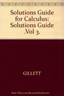 Solutions Guide for Calculus