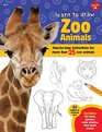 Learn to Draw Zoo Animals Stepbystep instructions for more than 25 zoo animals