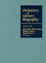 Dictionary of Literary Biography American ShortStory Writers