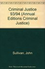 Criminal Justice 93/94 (Annual Editions Criminal Justice)