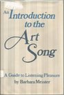 Introduction to the Art Song