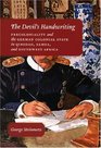 The Devil's Handwriting Precoloniality and the German Colonial State in Qingdao Samoa and Southwest Africa