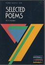 WHAuden Selected Poems Notes