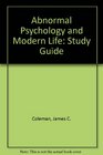Abnormal Psychology and Modern Life Study Guide