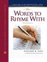 Words to Rhyme With A Rhyming Dictionary
