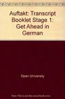 Auftakt Transcript Booklet Stage 1 Get Ahead in German