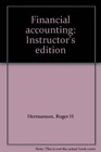 Financial accounting Instructor's edition