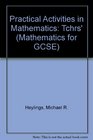 Practical Activities in Mathematics Tchrs'