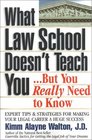 What Law School Doesn't Teach You But You Really Need to Know