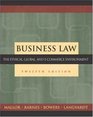 Business Law The Ethical Global and ECommerce Environment 12th Edition