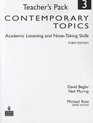 Contemporary Topics 3 Academic Listening and NoteTaking Skills