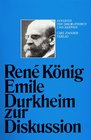 Emile Durkheim zur Diskussion Jenseits von Dogmatismus u Skepsis