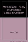 Method and Theory of Ethnology Essay in Criticism