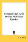 Congressional After Dinner And Other Speeches