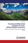 Fractional differential calculus for nondifferentiable functions Mechanics Geometry Stochastics Information Theory