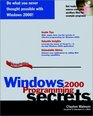 Windows 2000 Programming Secrets