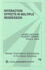 Interaction Effects in Multiple Regression (Quantitative Applications in the Social Sciences)