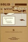 Solid and Liquid Wastes Management Methods and Socioeconomic Considerations