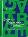 Geometry Trigonometry Algebra III