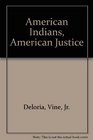 American Indians American justice