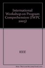 11th IEEE International Workshop on Program Comprehension Proceedings Iwpc 2003 1011 May 2003 Portland Oregon USA