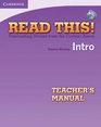 Read This Intro Teacher's Manual with Audio CD Fascinating Stories from the Content Areas