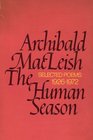 The Human Season Selected Poems 1926  1972