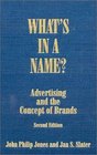 What's in a Name Advertising and the Concept of Brands