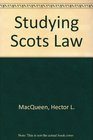 Macqueen Studying Scots Law
