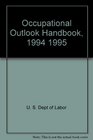 Occupational Outlook Handbook 1994 1995