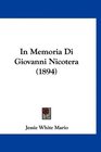 In Memoria Di Giovanni Nicotera