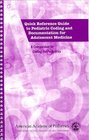 Quick Reference Guide To Pediatric Coding And Documentation For Adolescent Medicine A Companion To Coding For Pediatrics