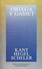 Kant Hegel Scheler