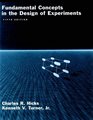 Fundamental Concepts in the Design of Experiments