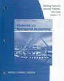 Working Papers Chapters 114 for Needles/Powers/Crosson's Financial and Managerial Accounting