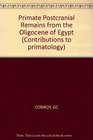Primate Postcranial Remains from the Oligocene of Egypt