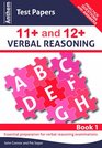 Anthem Test Papers 11 and 12 Verbal Reasoning Book 1