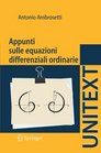 Appunti sulle equazioni differenziali ordinarie