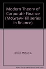 Modern Theory of Corporate Finance
