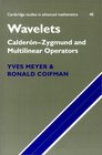 Wavelets  CaldernZygmund and Multilinear Operators