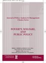 Poverty Welfare and Public Policy