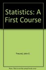 Statistics A First Course