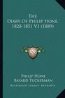 The Diary Of Philip Hone 18281851 V1