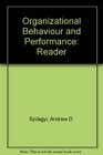 Organizational Behaviour and Performance Reader