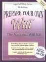 Prepare Your Own Will The National Will Kit