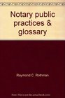 Notary public practices  glossary